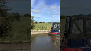 Country views near Skipton from the back of the narrowboat on the Leeds and Liverpool canal canal [upl. by Laurentium]