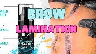 Brow Lamination and Hybrid Tint  InLei amp Brow Daddy [upl. by Eneli985]