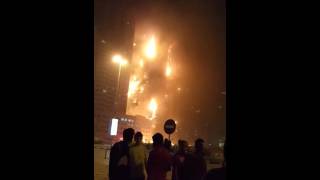 Fire breaks out in two residential buildings in Ajman [upl. by Notsahc208]