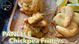 PANELLE amp MAFALDE  SICILIAN VEGAN STREET FOOD  CHICKPEAS FRITTERS  MAFALDA BREAD amp LEMON SALAD [upl. by Seta]