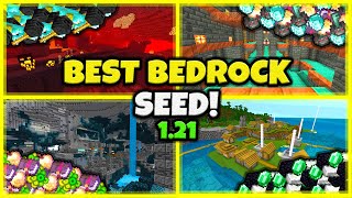 BEST SEED EVER In Minecraft Bedrock 121 [upl. by Llevad497]