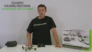 How to Power and Pair your Sky Viper V2450FPV Drone [upl. by Akirehs]