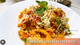 Jain Cheesy pepper riceno onion no garlic recipeMexican jain recipesSwaminarayan recipe [upl. by Eetnahc672]