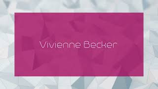 Vivienne Becker  appearance [upl. by Auqinehs]