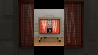 Quick Demonstration Arvin 32H25 Radiant Fan Forced Electric Heater shorts [upl. by Tehcac156]