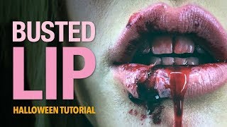 Busted lip special fx makeup tutorial [upl. by Aserahs]