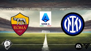 Roma x Inter de Milão  8 rodada Série A  Campeonato Italiano  2425  EA FC [upl. by Nage745]