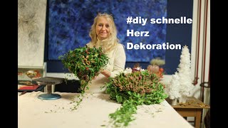 diezürcherin schnelle Herz Dekoration für Allerheiligen diy floristik floraldesign deutsch [upl. by Ottinger677]