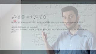 Wurzel aus 2 und aus 5 sind irrationalnicht rational  Beweis Analysis Algebra Zahlentheorie [upl. by Nivan]