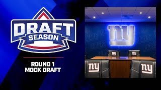 Draft Season One Final Mock Draft  New York Giants [upl. by Delanty768]