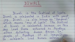 Essay on DIWALIEssay WritingEnglish Essay [upl. by Hepza]