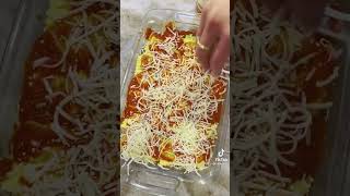 Easy Cheesy Spinach Ravioli Lasagna Shorts [upl. by Vidda185]