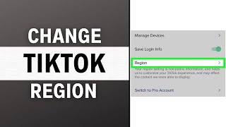 How to Change TikTok Region QUICKLY [upl. by Aenal480]