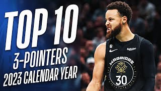 NBAs Top 10 3Pointers Of The 2023 Calendar Year 🎯 [upl. by Aicen]