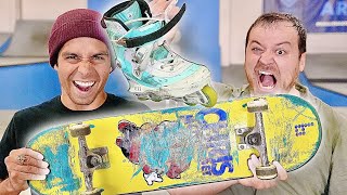 Skater Vs Rollerblader Ft Rob Scallon [upl. by Vick142]