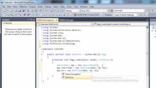 Scheduler for WebForms Basic Steps to Create and Customize a Calendar [upl. by Hcirteid]