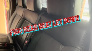 Rear seat removal 0914 F150 howto [upl. by Adnulahs]