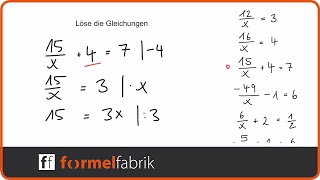 Lineare Gleichungen Trainingsvideo Basics Nr 4 [upl. by Rashida]