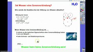 Ist Wasser eine Ionenverbindung [upl. by Lyrret]