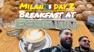 Best breakfast in milan 🇮🇹Esselunga Day 2 punjabivlog travelvlog usatomilan [upl. by Anilag]