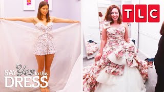 Most Unique Wedding Dresses of ALL TIME  Say Yes To The Dress  TLC [upl. by Akenna888]