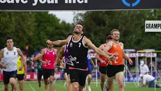 Stawell Gift 2018  550m Open Final won by Shane Woodrow [upl. by Namwob]