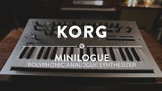 Korg Minilogue Analogue Polyphonic Synthesizer  Reverb Demo Video [upl. by Cinemod]