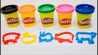 Best Learn Colours and Animals Play Doh  Playdough  Toddlers Learning Video [upl. by Eicaj960]