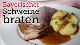 Rezept  Bayerischer Schweinebraten Red Kitchen  Folge 4 [upl. by Ellienad]