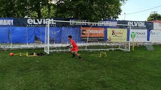 giannis simeonidis goalkeeper training [upl. by Rafaellle536]