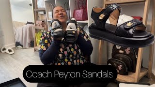 Coach Peyton Sandal Unboxing   The bags I’ll pair them with [upl. by Fremont]