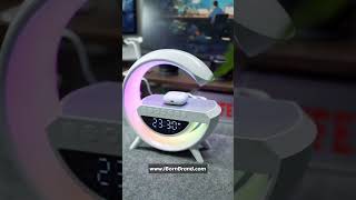 Gshape Speaker And Wireless Charger With LED  wireless charger bluetooth speaker shorts [upl. by Nalepka324]