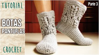 Como tejer medias pantuflas a crochet todos los talles Parte 33 [upl. by Yenatirb957]