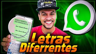 Como Escrever com LETRAS DIFERENTES no WhatsApp SEM INSTALAR NADA [upl. by Garfield883]