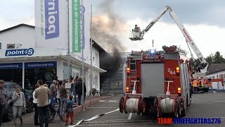 Feuer in KFZ Werkstatt Abschlussübung der Hainburger Jugendfeuerwehren [upl. by Anovahs]