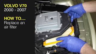 How to Replace the air filter on the Volvo V70 2000 to 2007 [upl. by Avruch583]