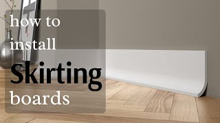 How To Install Skirting boards Baseboard Like A Professional [upl. by Roee131]