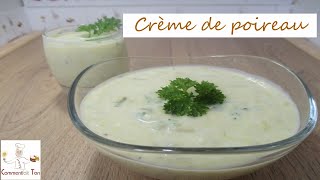 Crème de poireaux  Recette avec poireau [upl. by Anahtor]