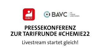 Pressekonferenz zur Tarifrunde Chemie 2022 von der 2 Bundesrunde in Wiesbaden [upl. by Nnylorac]