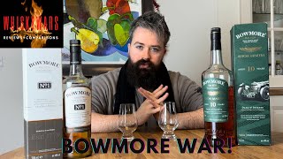 Bowmore No 1 VS Bowmore 10 Year Old Aston Martin Edition  Bowmore War  WhiskyWars [upl. by Merline527]