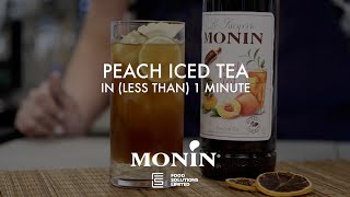 How to MONIN Peach Iced Tea [upl. by Cahn]