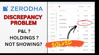 Discrepancy problem in zerodha solved [upl. by Howund278]