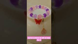 Charm bracelets 2💗💜🤍diy charm bracelet craft craftwithkyana ytshorts [upl. by Andreana]