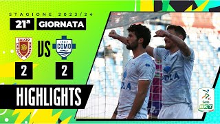 Reggiana vs Como 22  Gol e spettacolo a Reggio Emilia  HIGHLIGHTS SERIE BKT 2023  2024 [upl. by Hepsiba]