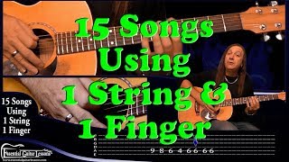 15 1 String Guitar Songs – Beginners Guitar Songs – Easy Songs to Play on Guitar [upl. by Rasure215]