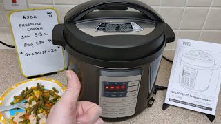 I try  ASDA Pressure Cooker GPC201SS20 55L 1000W [upl. by Dannel622]