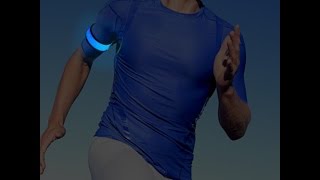 Sports Safety Led Slap Bands Glow in the dark Armband for RunningHigo [upl. by Otirecul]