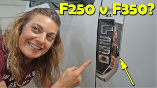 What is the difference Ford Super Duty F250 vs F350  Super Duty Build  Part 11 [upl. by Llennahs]