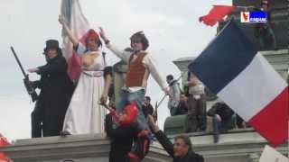 Manif Bastille Front de Gauche JeanLuc Mélenchon Paris 2012 [upl. by Anirdnajela]