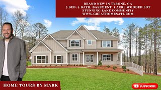 LAKE COMMUNITY WOW Brand New Tyrone GA Fayette County 5 Bed 4 Bath Basement [upl. by Smaoht]